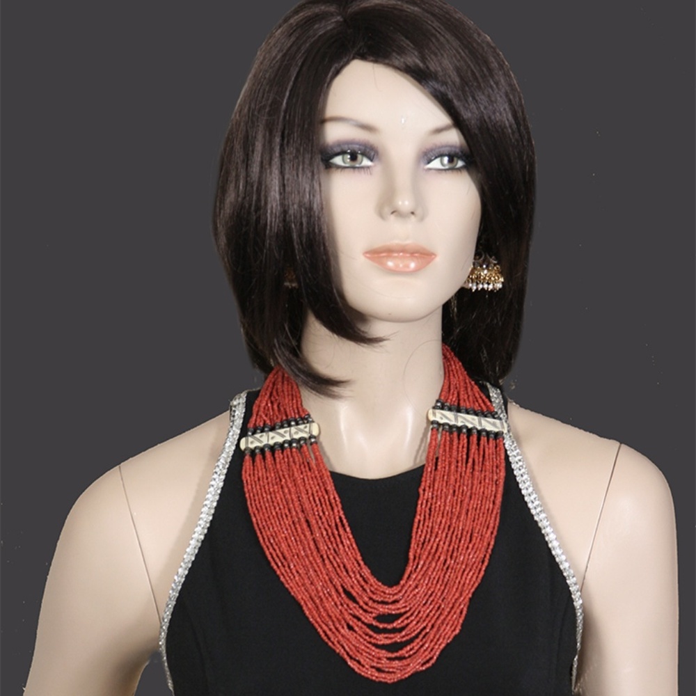 Tibetan Multi Strand Coral Necklace